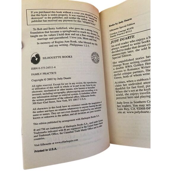 Lot of 2 Family Practice Sell Me A Dream Paperback Romance Novel Books - Picture 7 of 14